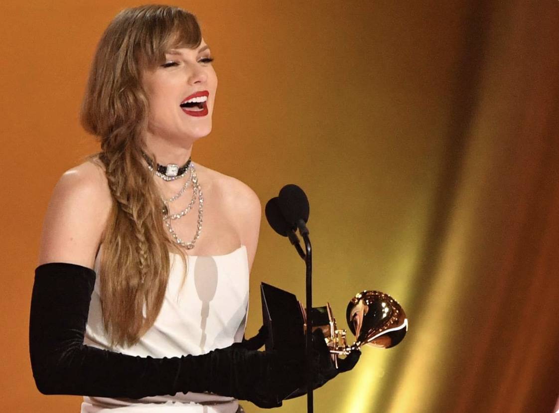 Taylor Swift wins album of the year at Grammys for 4th time